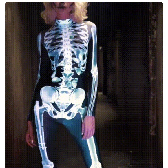 NWT women’s Halloween costume full skeleton bodysuit - Picture 3 of 6